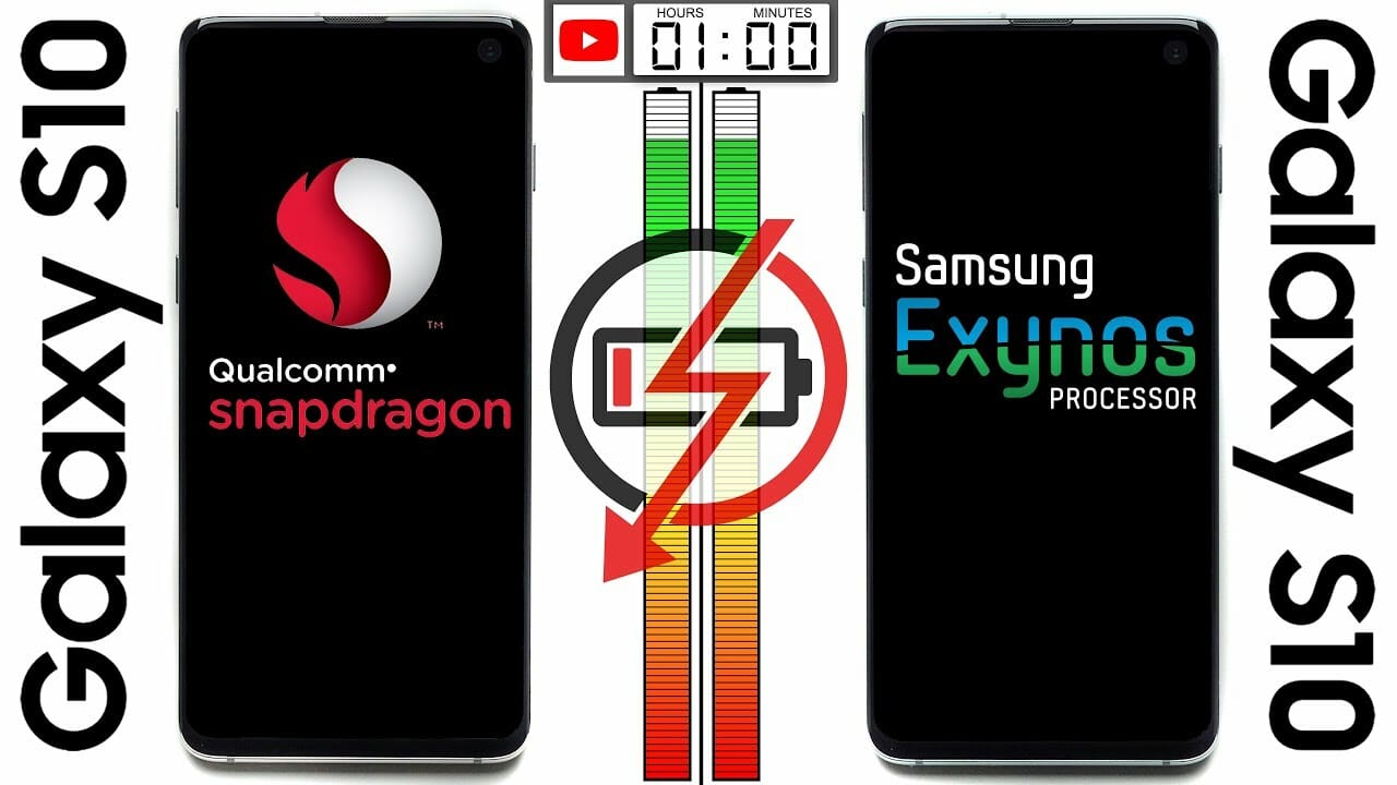 s20 exynos vs snapdragon battery life