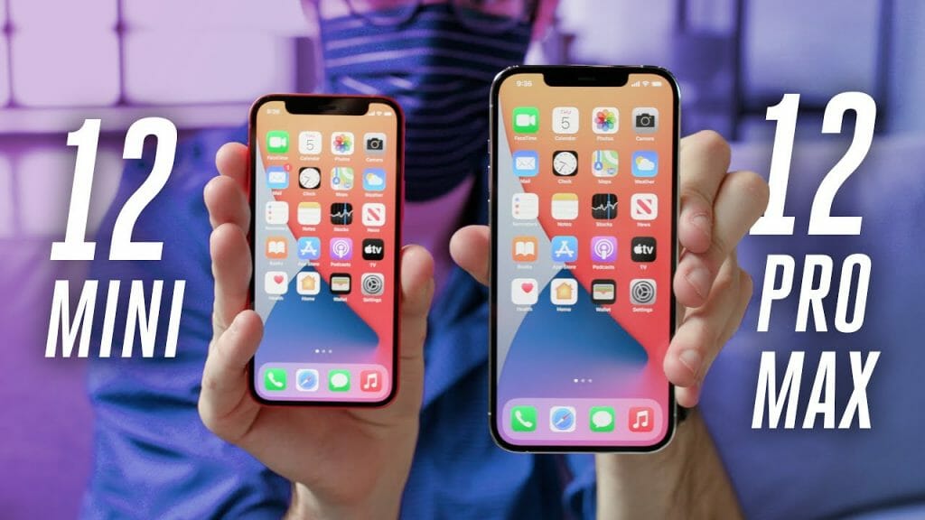 iPhone 12 mini vs 12 vs 12 Pro Max size comparison - Tweaks For Geeks