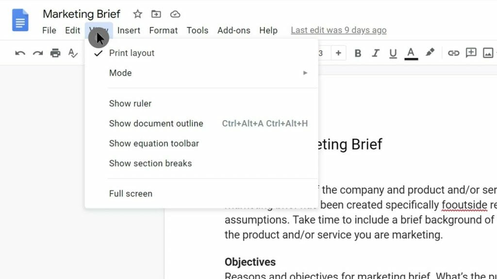 How to: Create an outline in Google Docs - Tweaks For Geeks